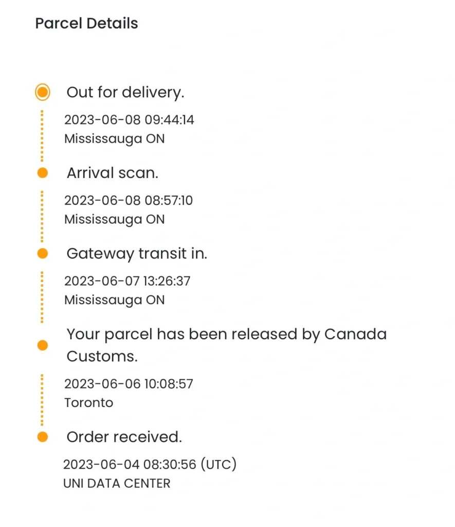 Check Your Package Status
